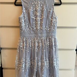 Aqua - Blue Floral Dress